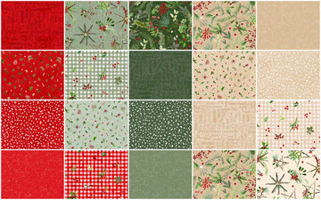 Winter Wreaths Fat Quarter Bundle