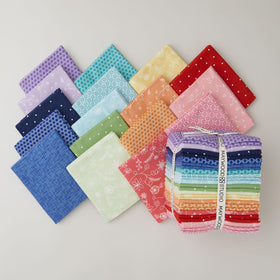 Kimberbell Basics Flannel - Rainbow Wishes Fat Quarter Bundle
