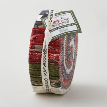 Holly Jolly Flannel 2 1/2" Strips