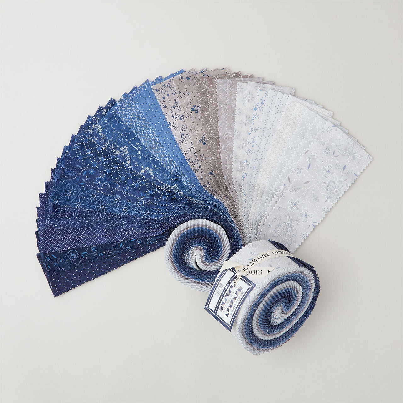 Patchwork Blue 2 1/2" Strips