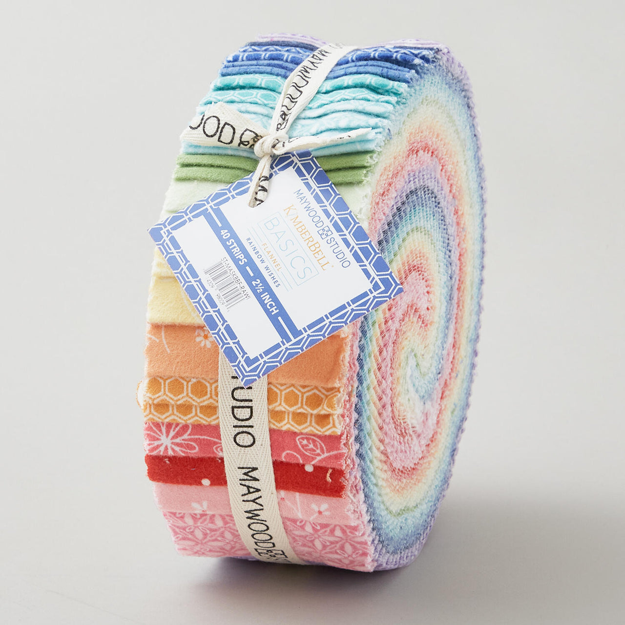 Kimberbell Basics Flannel - Rainbow Wishes 2 1/2" Strips