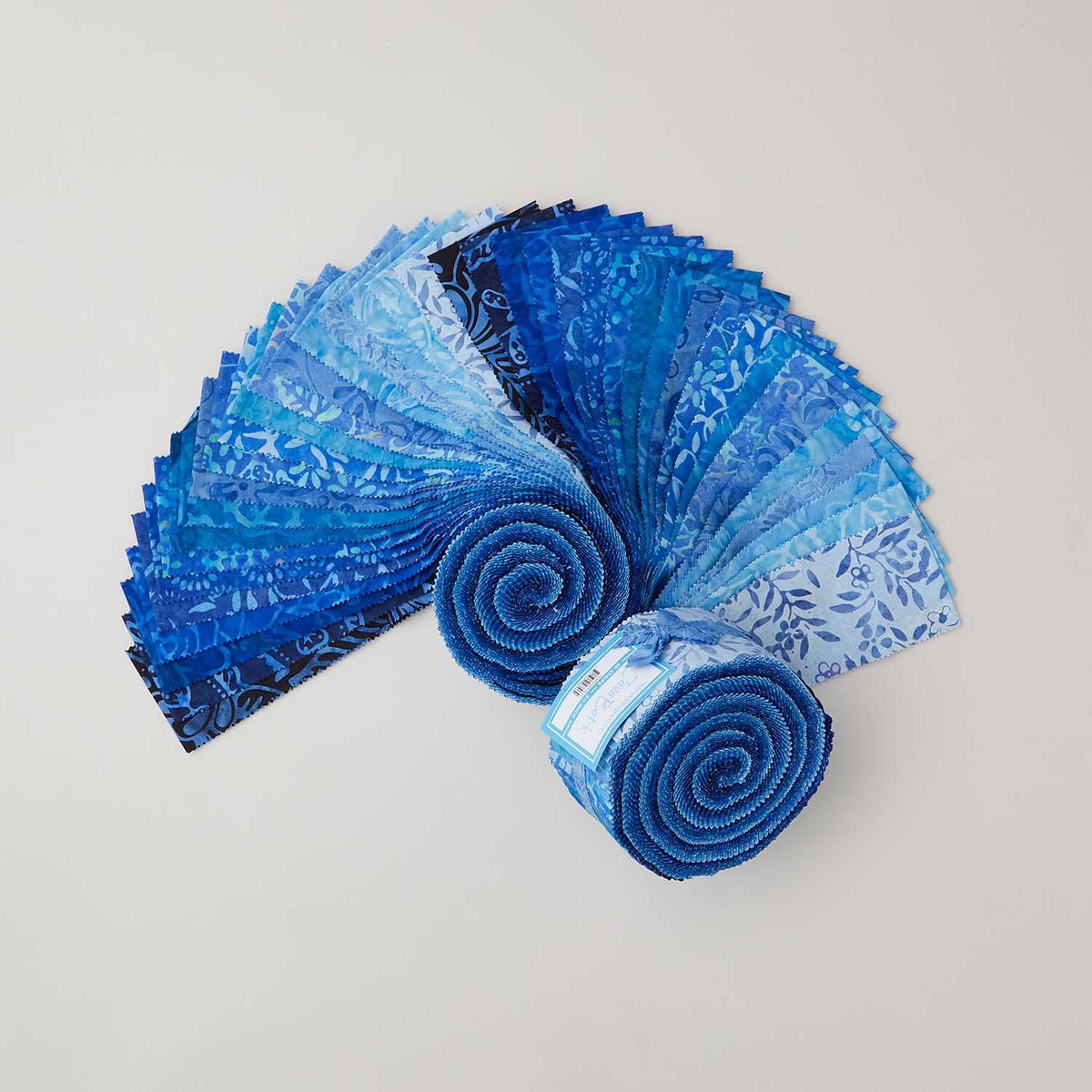 Java Batiks Blue Strips