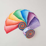 Java Batiks Rainbow Dots Strips