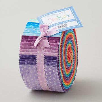 Java Batiks Rainbow Dots Strips