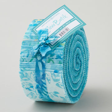 Java Batiks Soft Teal Strips