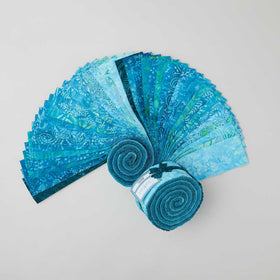 Java Batiks Turquoise Strips
