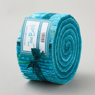 Java Batiks Turquoise Strips