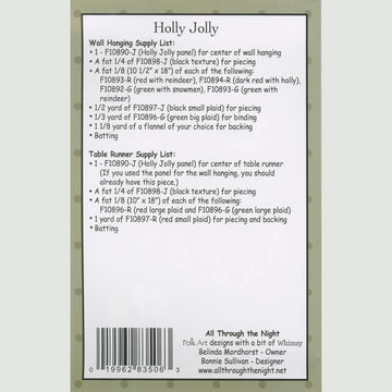 Holly Jolly Wall Hanging and Table Runner Kit