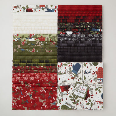 Holly Jolly Flannel 10" Squares