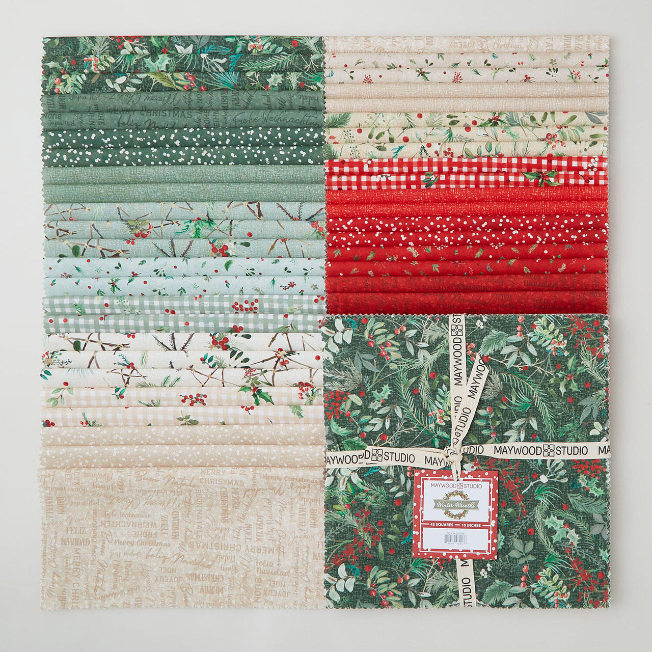 Winter Wreaths 10" Squares