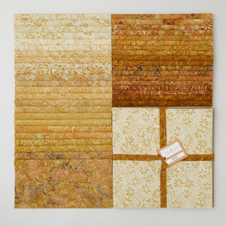 Java Batiks Gold Favorites 10" Squares