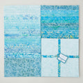 Java Batiks Soft Teal Favorites 10" Squares
