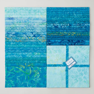 Java Batiks Turquoise Favorites 10" Squares