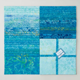 Java Batiks Turquoise Favorites 10" Squares