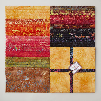 Java Batiks Autumn Jewel Favorites 10" Squares