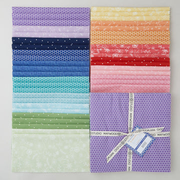 Kimberbell Basics Flannel - Rainbow Wishes 10" Squares