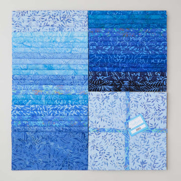 Java Batiks Blue 10" Squares