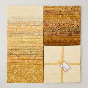 Java Batiks Gold 10" Squares