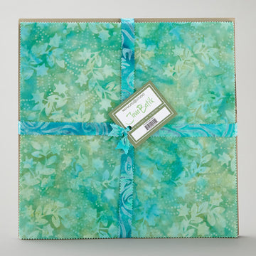 Java Batiks Green 10" Squares