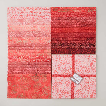 Java Batiks Red 10" Squares