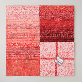 Java Batiks Red 10" Squares