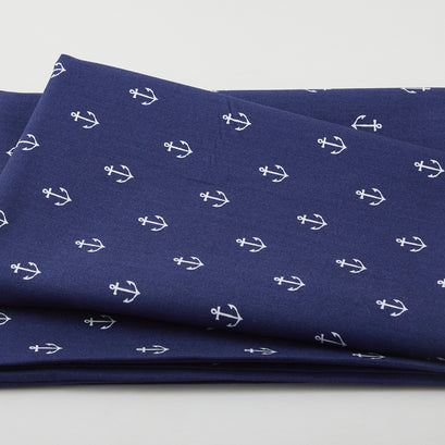Best of Sarah Jane - Anchors Away Navy 2 Yard Cut
