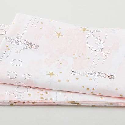 Magic - Mermaid Magic Blossom Metallic 2 Yard Cut