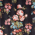 Wildflower Bouquet Favorites - Wild Rose Flower Black 2 Yard Cut