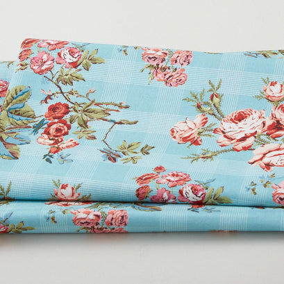 Wildflower Bouquet Favorites - Wild Rose Flower Mint 2 Yard Cut