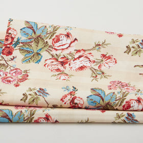 Wildflower Bouquet Favorites - Wild Rose Flower Tan 2 Yard Cut