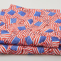 Old Glory on 108" Widebacks Red 3 Yard Cut