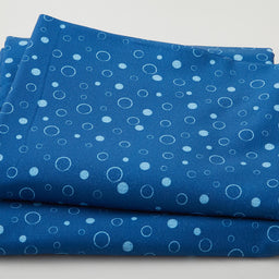 Sea Bubbles on 108" Widebacks Navy 3 Yard Cut