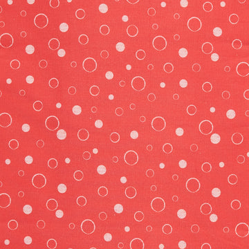 Sea Bubbles on 108" Widebacks Red 3 Yard Cut