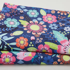 Festival on 108" Widebacks Navy 3 Yard Cut