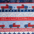 Land That I Love Favorites - My Home Sweet Home Stripe White 2 Yard Cut