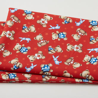 Americana Baby - Americana Bear Red 2 Yard Cut