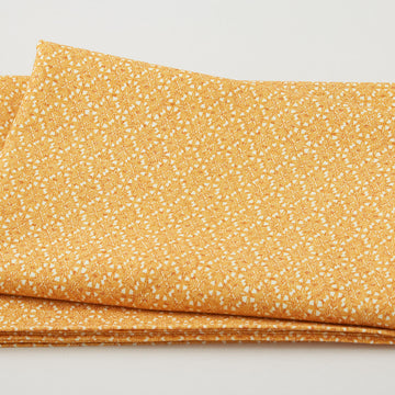 Silk Road - Asanoha Leaves Gold 2 Yard Cut