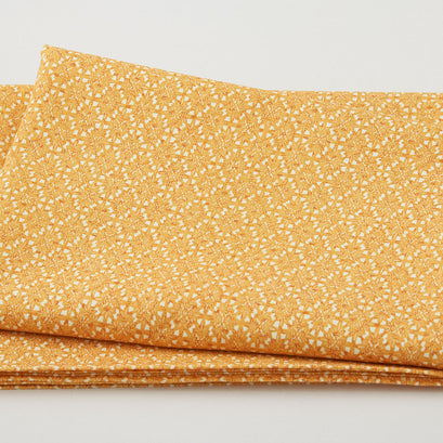 Silk Road - Asanoha Leaves Gold 2 Yard Cut