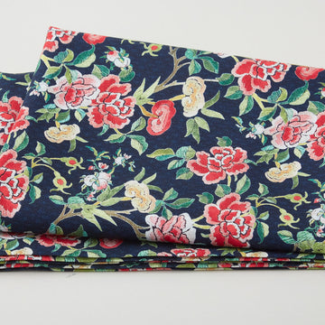 Silk Road - Camellia Blossom Ink 2 Yard Cut