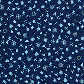 Seaing - Coastal Ditsy Navy 2 Yard Cut