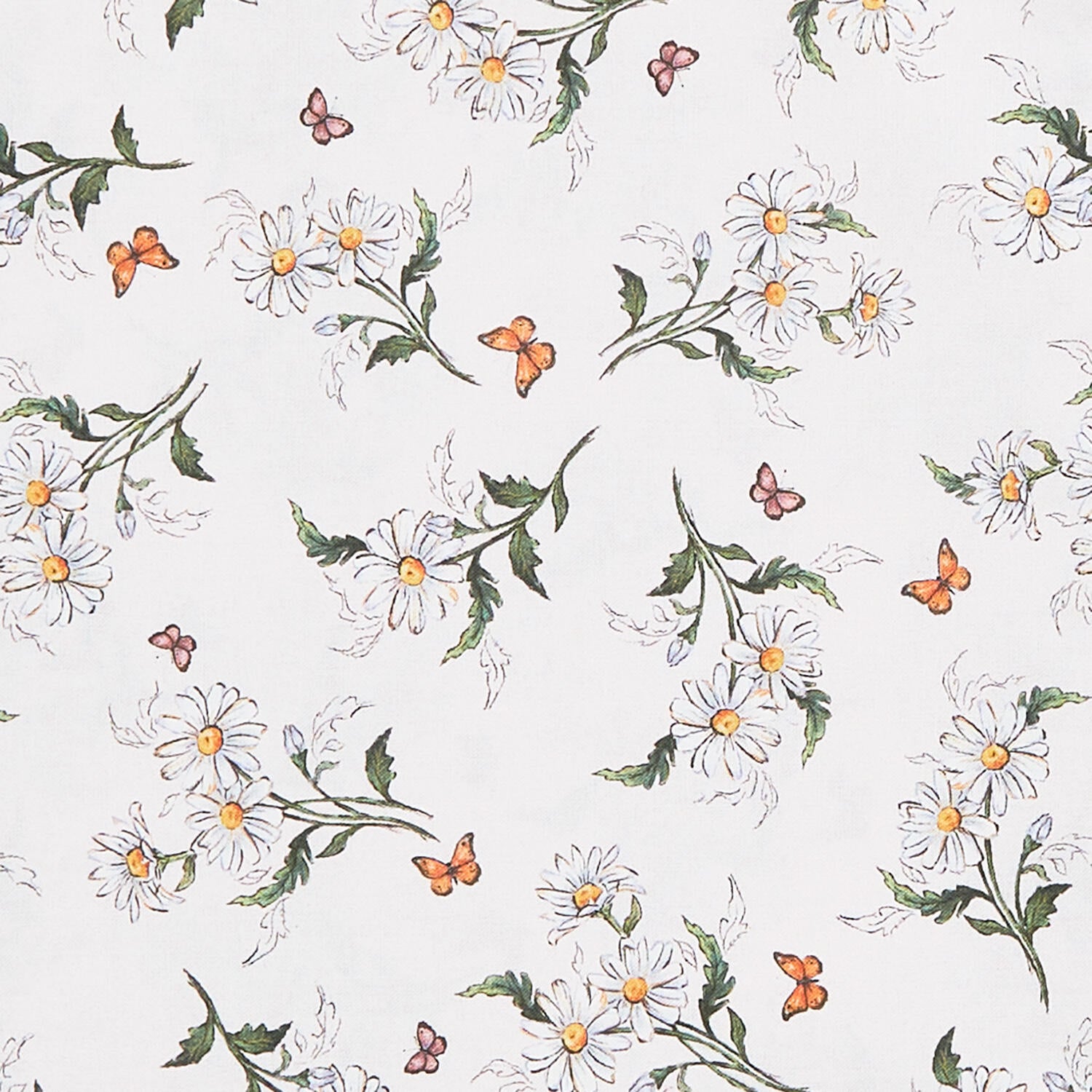 Flower Market - Daisies Cream 2 Yard Cut