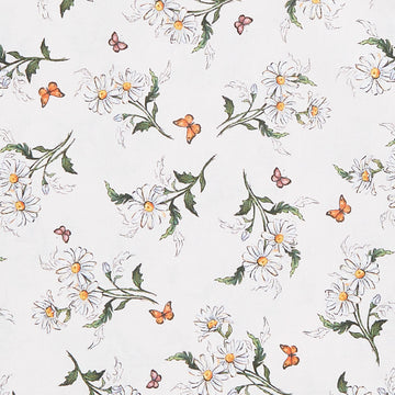 Flower Market - Daisies Cream 2 Yard Cut