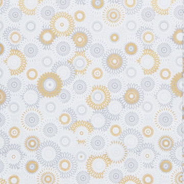 Magnificent Peacock - Fancy Medallion Fog 2 Yard Cut