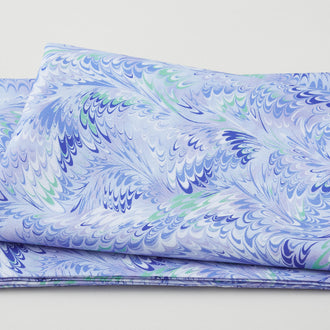 Flower Splendor - Marble Splendor Blue 2 Yard Cut
