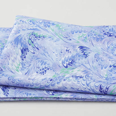 Flower Splendor - Marble Splendor Blue 2 Yard Cut