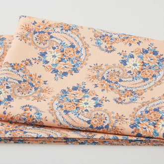 Blossom Bliss - Paisley Rose Peach 2 Yard Cut