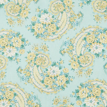 Blossom Bliss - Paisley Rose Mint 2 Yard Cut