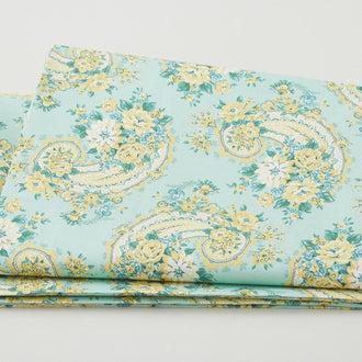 Blossom Bliss - Paisley Rose Mint 2 Yard Cut