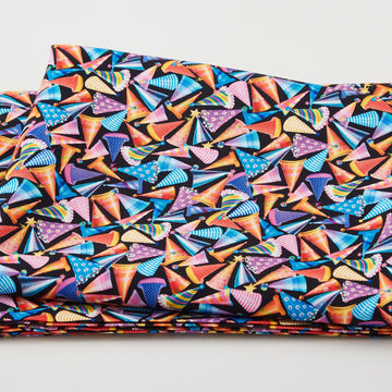 A Night At The Circus - Party Hats Black 2 Yard Cut