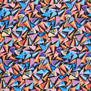 A Night At The Circus - Party Hats Black 2 Yard Cut